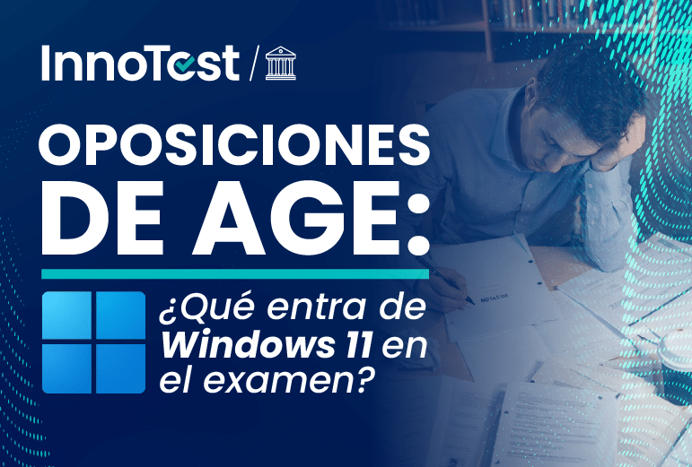 Joven estudiando para la oposición AGE 2026 y al lado texto que describe de qué será el artículo a continuación