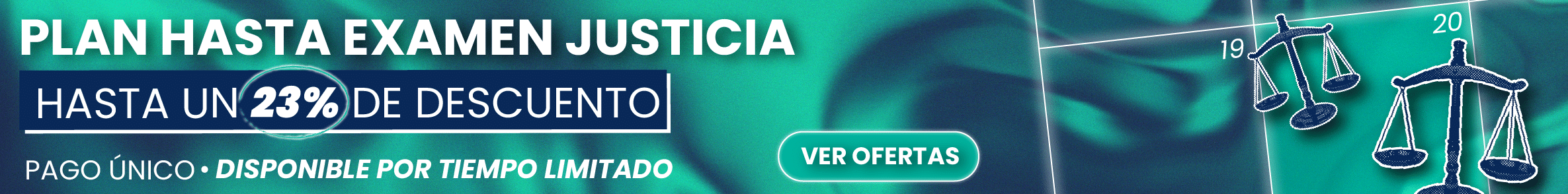 banner descuento oposición Justicia