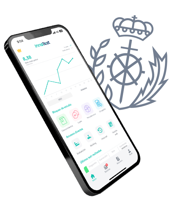 App InnoTest Prisiones con escudo