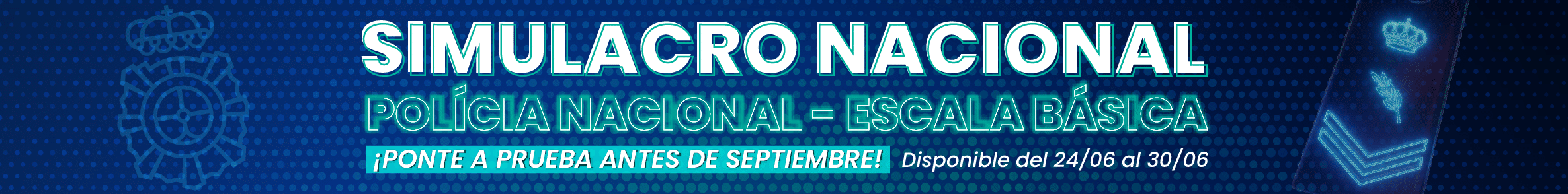 banner primer simulacro policia nacional