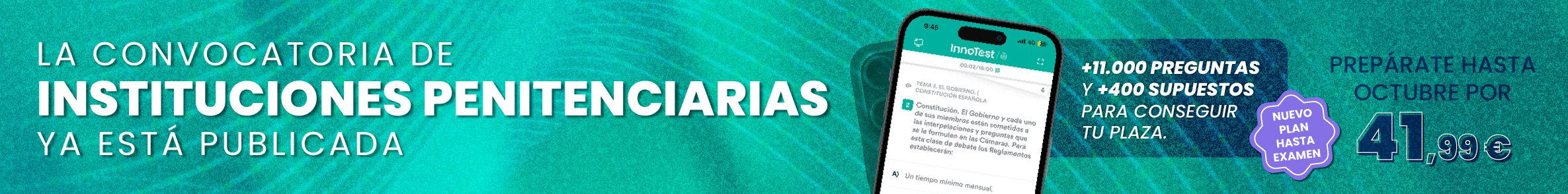 banner descuento funcionario de prisiones